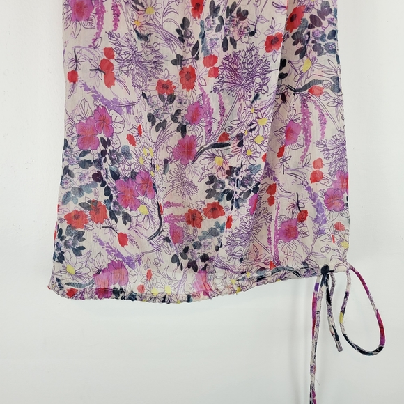 AMERICAN EAGLE | sheer floral sleeveless top small - Picture 6 of 7